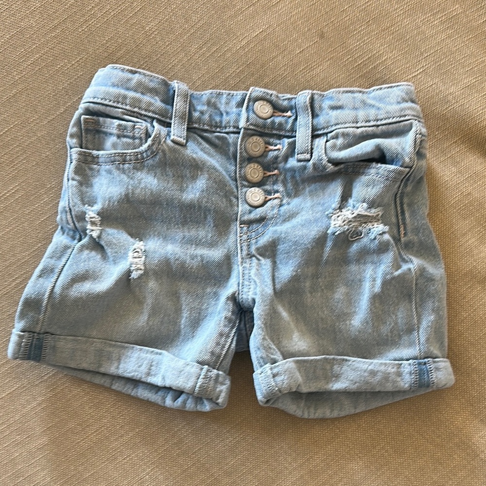 Old Navy Blue Distressed Denim Shorts